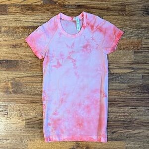 Lululemon Pink Tie-Dye Short Sleeve T-Shirt